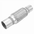 thumbnail image 2 of Exhaust Flex Pipe Stainless Steel Double Braid 2 X 6 Inch with Ends 10 Inch Long Car Exhaust Flexibl, 2 of 5
