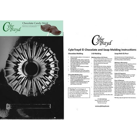 

Wreath Ring Form Jumbo Chocolate Candy Mold with Exclusive Cybrtrayd Copyrighted Molding Instructions