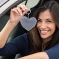 thumbnail image 5 of Valentine's Day Plush Heart Keychain - 3.14" Cute Furry Bag Charm for Women, Novelty Purse Accessory Gift for Her, Girls, Funny Keyring for Handbags & Backpacks, 5 of 6