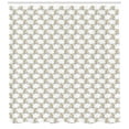 thumbnail image 3 of Ambesonne Hares Shower Curtain, Hares Cycling Bike Wheels, 69"Wx75"L, Tan White and Red, 3 of 3