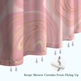 thumbnail image 6 of Pink Gold Marble Pattern Shower Curtain 72"x72" ,Bathroom Decorative Shower Curtains Set with 12 Hooks,Modern Waterproof Washable Shower Curtain, 6 of 6