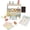 B, variant on Wooden Pretend Play Tea Party Set with Cake Cutting Toy, Mini Kitchen Playset for Role Play, Imaginative Play Food Set