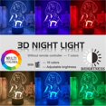 thumbnail image 2 of WJ 3D LED Lamp Ochako Uraraka Anime Night Light for Bedroom Decor Child Kids Birthday Gift, 16 Colors, with Remote Control Multicolor, 2 of 6