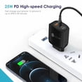 thumbnail image 2 of PD25W+QC3.0 - Cabezal de carga rápida para iPhone 13, Apple Android, puerto de carga dual tipo cQC3.0, 2 of 4