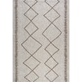 thumbnail image 3 of JONATHAN Y SANTA MONICA 3 x 5 Area Rug, Derya Tribal Diamond Trellis - Beige/Brown, SMB129A-3, 3 of 9