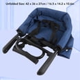 thumbnail image 3 of Silla Con Gancho, Silla Alta Plegable Portátil Con Clip, Asiento Para Alimentación De Bebé Con Cinturón De Seguridad De 3 Puntos, Cojín Desmontable Lavable A Máquina Para, 3 of 7