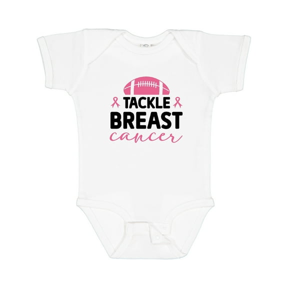 Inktastic Tackle Breast Cancer Boys or Girls Baby Bodysuit