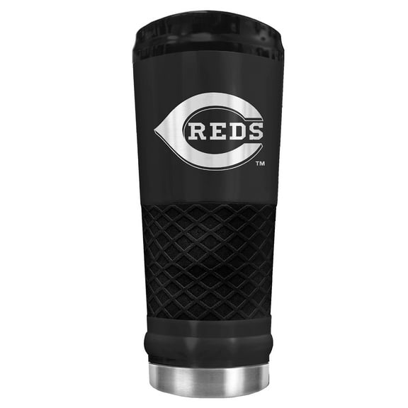 Black Cincinnati Reds Stealth Matte 24oz Tumbler