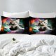 thumbnail image 5 of Funda Nórdica Niñas Microfibra 3pc 90 "x90" 3D Digital Cat Bedding Quilt, 5 of 5