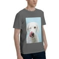 thumbnail image 2 of Bingfone Puppy Licks Nose Men'S Loose Fit Short-Sleeve Pocket T-Shirt, 2 of 7