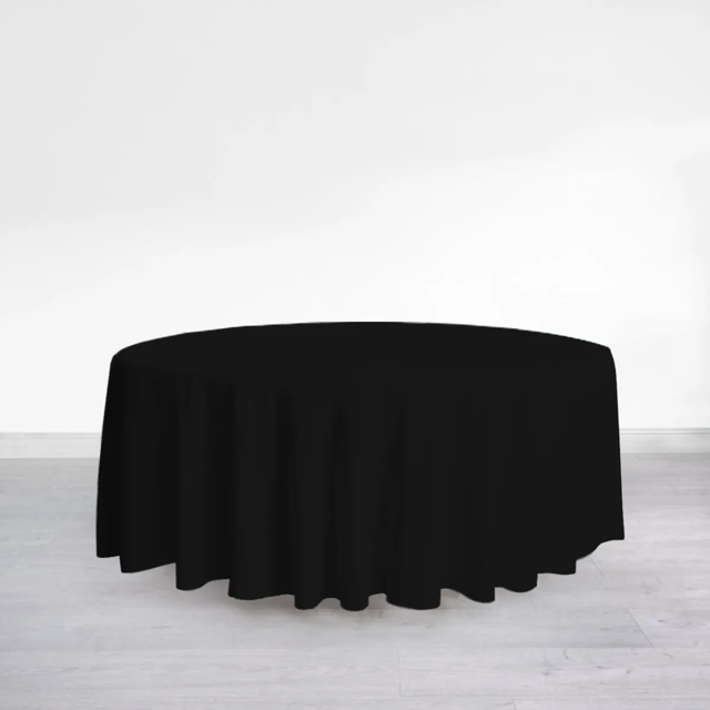 Mantel Para Mesa Redonda 2.90 M Diámetro Xtellar negro