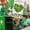 SD1049, variant on 10 Pack of St. Particks Day Garden Flag Double Sided Outside Small Welcome Burlaps Green Clovers Green Grass Holiday Yard Decorations Outdoor Flags 12x18 Inch
