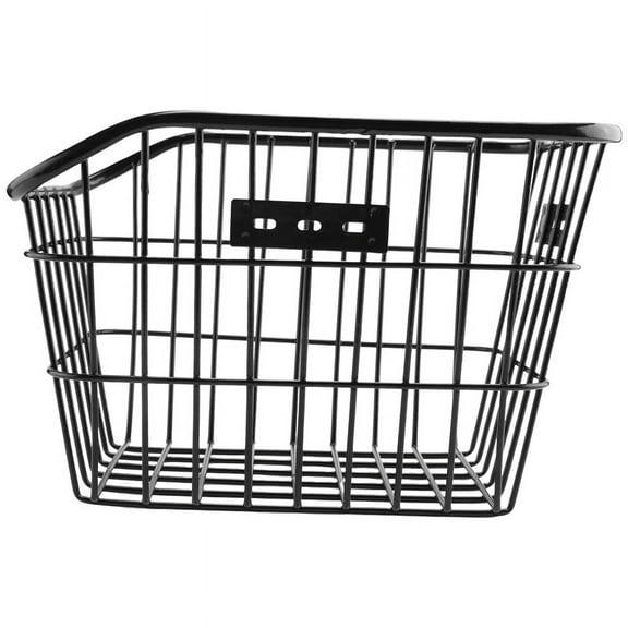 Rear Bike Basket Waterproof Large Capacity Metal Wire Bicycle for Most Racks