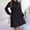 001 Black, variant on Womens Business Casual Bow Tie Dress Solid Color Long Sleeves Pleated Flowy Midi Dresses