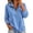 Blue, variant on cocolona Half Zip Pullover Sweatshirts for Women Long Sleeve Solid Color Loose Casual Basic Sweatshirts