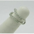 thumbnail image 4 of 2CT Round Cut Simulated Diamond Enhancer Guard Wrap SilverRing 14K White Gold Plated Women's, 4 of 5