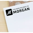 thumbnail image 3 of Printtoo Personalized Black Self Inking This Book Belongs To Library Stamp Custom Rubber Stamper-68 x 30 mm, 3 of 6