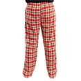 thumbnail image 3 of #followme Microfleece Mens Buffalo Plaid Pajama Pants with Pockets (Multi Festive Plaid, Large), 3 of 3