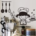 thumbnail image 3 of Kitchen Light Switch Sticker Cute Cook Vinyl Wall Decal Home Decor, 3 of 5