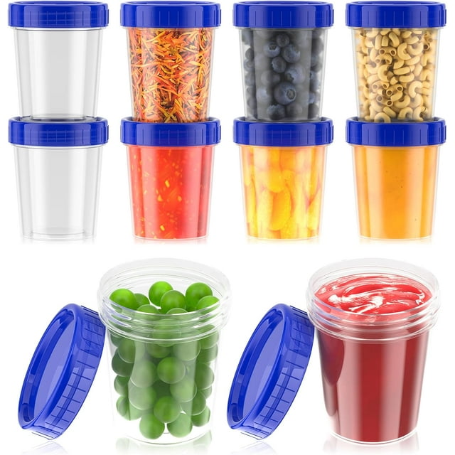 EcoNesxp Contenant de Vinaigrette 4 oz Contenant de Vinaigrette 4 oz Contenant de sauce en Plastique Empilable Réutilisable Lot de 10