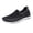 Grey, variant on NOKIO Women's Sport Shoes Comfortable Wide Width L𝗈afers Lightweight Athlet𝗂c Shoes Breathable Knit Mesh Sneakers S𝗅ip On Non-S𝗅ip Walking Shoes
