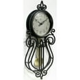 thumbnail image 3 of Infinity Instruments 20068AG-4420 Rustic Farmhouse 20x9 Inch Pendulum Wall Clock, 3 of 5