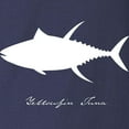 thumbnail image 3 of CafePress - Yellowfin Tuna With Text WHITE ON CLEAR Long Sleev - Long Sleeve Dark T-Shirt, 3 of 4
