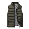 thumbnail image 2 of Chaleco de hombre otoño e invierno acolchado cálido de algodón chaleco de ocio para hombre talla grande, 2 of 5