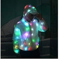 thumbnail image 5 of Chaqueta con flash LED para hombre y mujer, sudadera con capucha de béisbol, abrigo deportivo, vestido de fiesta, vestido de moda L, 5 of 5