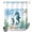 SeahorseXF0781, variant on No Hook Shower Curtain with Built-in Rings - Beach Coastal Theme Washable Waterproof Fabric Bathroom Curtains for Hotel,Rentals, Stall 36 X 72 Inch , Vintage Sea Turtle