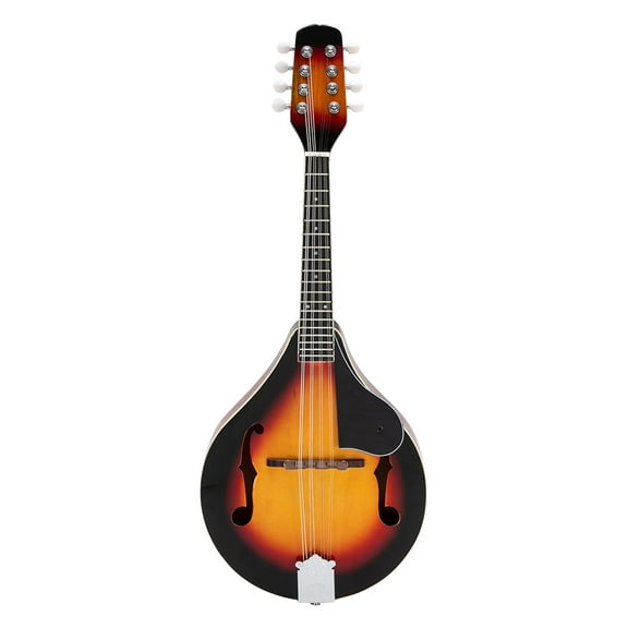Mandolin Musical Instrument A Style, 8 String Mandolin w/ Guard Board for Professional Beginners Adults Teens Youth, Sunset Color