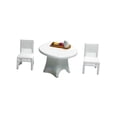 thumbnail image 1 of 3 piezas de mesa y silla pintadas a mano a escala 1/64 con bandeja de comida, escenas en miniatura Blanco, 1 of 9