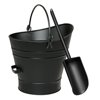 Minuteman C-65MC Coal Hod - Pellet Bucket with Scoop - Powder Coated Black