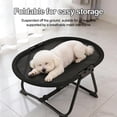thumbnail image 3 of Elevated Cat Hammock Bed, Portable Foldable Elevated Pet Bed Breathable Mesh, Multifunctional Furniture Portable with Storage Bag for Pets Cats(C), 3 of 9