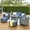 Denim Blue, variant on Vcatnet Outdoor Patio Furniture 7 Pieces Sectional Sofa with Fire Pit Table All Weather Wicker Conversation Set with Swivel Glider Rockers and Ottoman for Porch, Backyard, Black