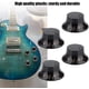 thumbnail image 4 of 4 perillas de control de volumen de tono de velocidad para accesorio de guitarra eléctrica (negro + dorado), 4 of 5