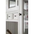 thumbnail image 3 of Beaumont Lane Solid Mahogany Pure White China Cabinet Rectangular Beveled Glass 86.6" Unassembled, 3 of 5