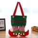 thumbnail image 5 of MagiDeal 2 uds bolsas de dulces de Navidad calcetín, botas de elfo bolsas de regalo de galletas, relleno de saco, decoración de fiesta de Navidad, verde Namotu JQWJ385, 5 of 7