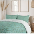 thumbnail image 6 of Ambesonne Paisley Duvet Cover Sets, Traditional Persian Boho, 2-King, Turquoise Sepia and Cocoa, 6 of 7