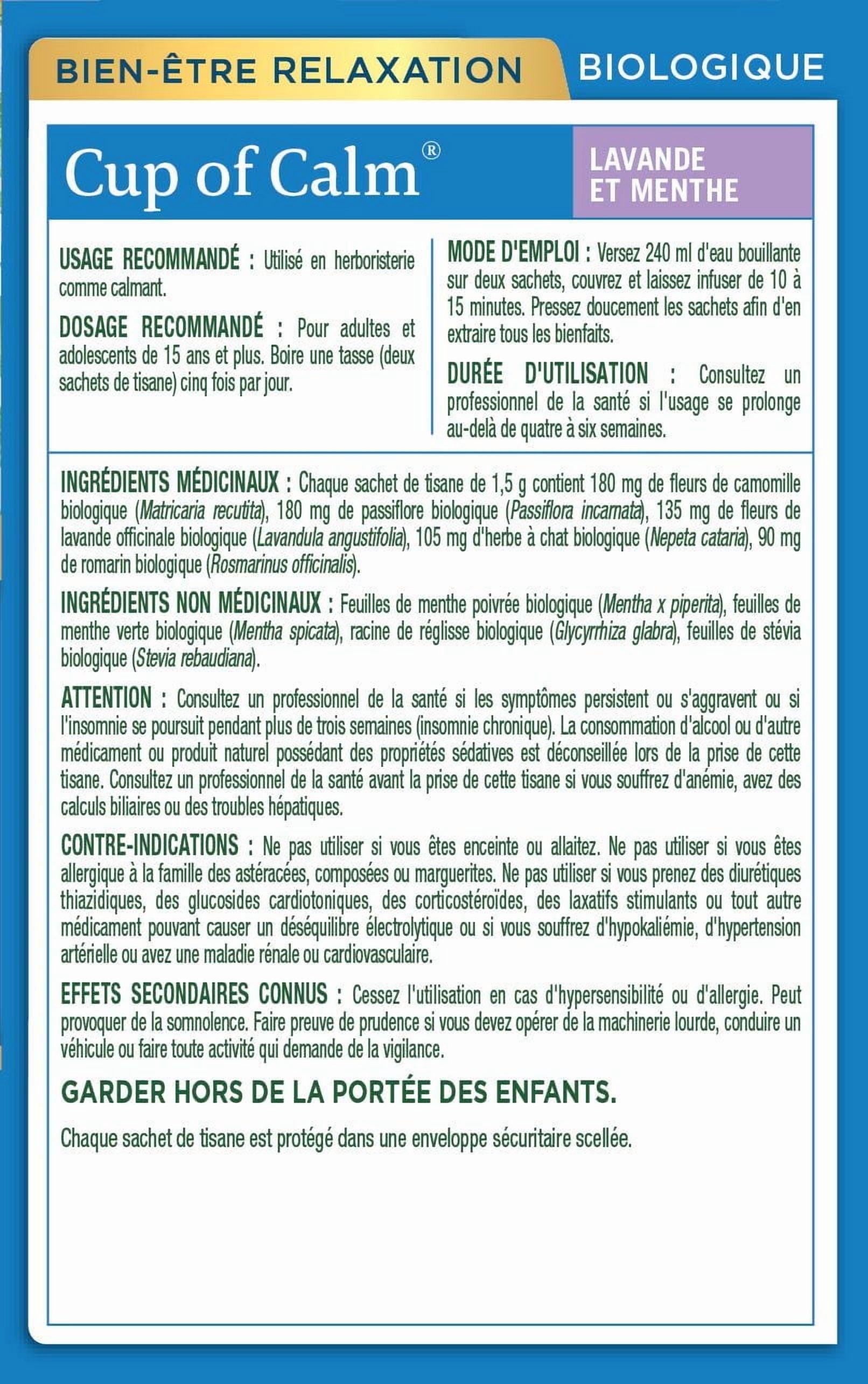 Coupe de calme des médicaments traditionnels