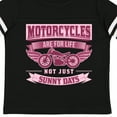 thumbnail image 4 of Inktastic Motorcycle Female Biker Girls Toddler T-Shirt, 4 of 5