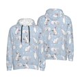 thumbnail image 6 of Bingfone Rabbit Is Eating Carrots Men's Drawstring Hoodie Long Sleeve Pocket Sweatshirts-XX-Large, 6 of 6