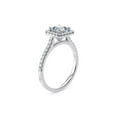 thumbnail image 3 of Sparkling Splendor 1.8 CT Asscher Moissanite Hidden Halo Diamond Solitaire Engagement Ring In 925 Silver for Her, 3 of 4