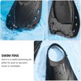 thumbnail image 3 of FONDOTIN 1 Paire de Palmes d'Entraînement Ajustables TRP Noires pour Séances de Natation, 3 of 8