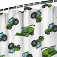 thumbnail image 3 of Cartoon Tractors Harvesters White Pattern Shower Curtain 72"x72" ,Bathroom Decorative Shower Curtains Set with 12 Hooks,Modern Waterproof Washable Shower Curtain, 3 of 6