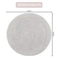 Home Weavers WaterFord Collection Bathroom Rug 100 Cotton Tufted Round
