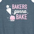 thumbnail image 3 of Instant Message - Bakers Gonna Bake - Icing Cupcakes - Women's Racerback Tank Top, 3 of 6