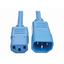 Tripp Lite 2ft Heavy-Duty Power Extension Cord (IEC-320-C14 to 320-C13), Blue