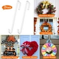 thumbnail image 3 of chalian 12 in Wreath Hangers - Clear Over The Door Hooks, 2 Pack Non-Scratch Hooks for Easter, Christmas, Halloween & Fall Wreath Decorations, Welcome Sign for Front Door, 3 of 9