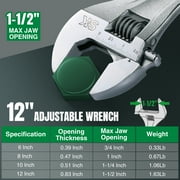 SK Hand Tools SK01218 12 Adjustable Wrench